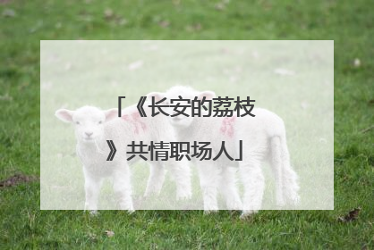《长安的荔枝》共情职场人