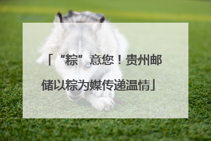“粽”意您！贵州邮储以粽为媒传递温情