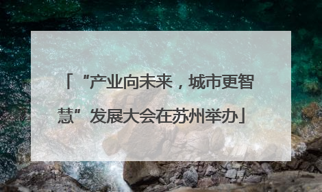 “产业向未来，城市更智慧”发展大会在苏州举办