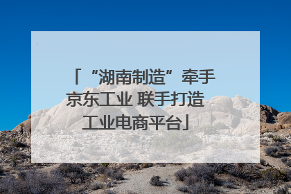 “湖南制造”牵手京东工业 联手打造工业电商平台