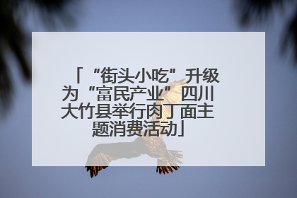 “街头小吃”升级为“富民产业”四川大竹县举行肉丁面主题消费活动