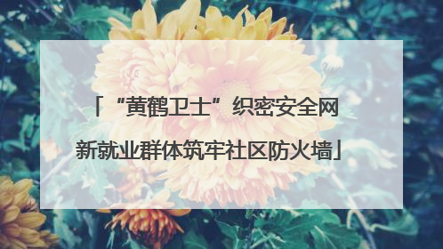 “黄鹤卫士”织密安全网 新就业群体筑牢社区防火墙