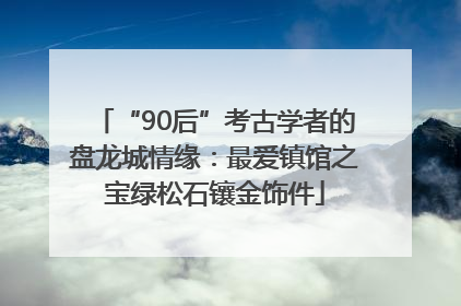 “90后”考古学者的盘龙城情缘：最爱镇馆之宝绿松石镶金饰件