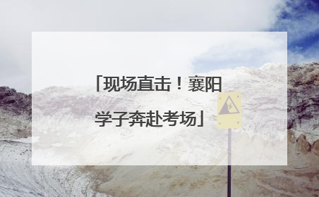 现场直击！襄阳学子奔赴考场