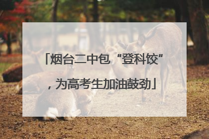 烟台二中包“登科饺”，为高考生加油鼓劲