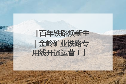 百年铁路焕新生｜金岭矿业铁路专用线开通运营！