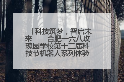 科技筑梦，智启未来——合肥一六八玫瑰园学校第十三届科技节机器人系列体验赛燃动校园