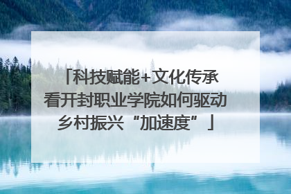 科技赋能+文化传承 看开封职业学院如何驱动乡村振兴“加速度”