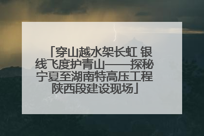 穿山越水架长虹 银线飞度护青山——探秘宁夏至湖南特高压工程陕西段建设现场