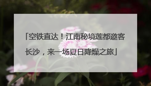 空铁直达！江南秘境莲都邀客长沙，来一场夏日降燥之旅