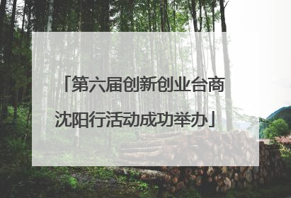 第六届创新创业台商沈阳行活动成功举办