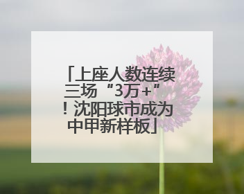 上座人数连续三场“3万+”！沈阳球市成为中甲新样板