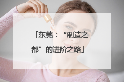 东莞：“制造之都”的进阶之路