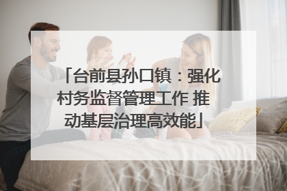 台前县孙口镇：强化村务监督管理工作 推动基层治理高效能