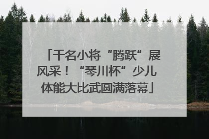 千名小将“腾跃”展风采！“琴川杯”少儿体能大比武圆满落幕