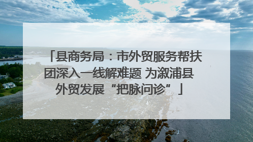 县商务局：市外贸服务帮扶团深入一线解难题 为溆浦县外贸发展“把脉问诊”