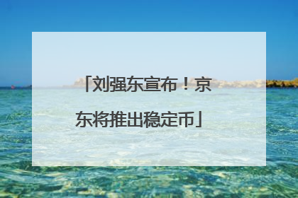 刘强东宣布！京东将推出稳定币