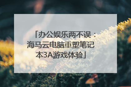 办公娱乐两不误：海马云电脑重塑笔记本3A游戏体验