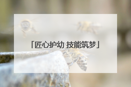 匠心护幼 技能筑梦