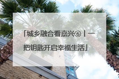 城乡融合看嘉兴⑥丨一把钥匙开启幸福生活