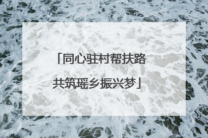 同心驻村帮扶路 共筑瑶乡振兴梦