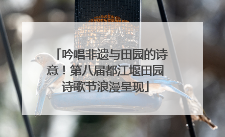 吟唱非遗与田园的诗意！第八届都江堰田园诗歌节浪漫呈现