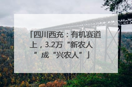 四川西充：有机赛道上，3.2万“新农人”成“兴农人”