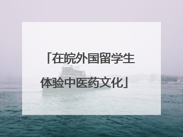 在皖外国留学生体验中医药文化