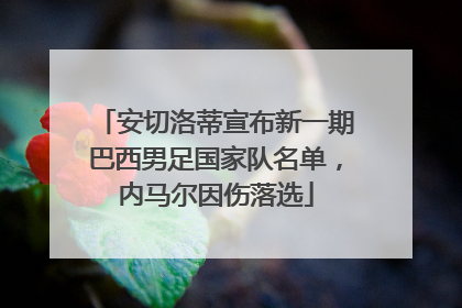 安切洛蒂宣布新一期巴西男足国家队名单，内马尔因伤落选