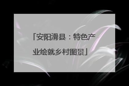 安阳滑县：特色产业绘就乡村图景