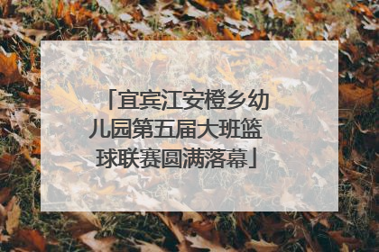 宜宾江安橙乡幼儿园第五届大班篮球联赛圆满落幕