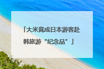 大米竟成日本游客赴韩旅游“纪念品”
