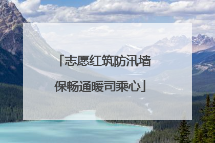 志愿红筑防汛墙 保畅通暖司乘心