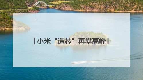 小米“造芯”再攀高峰