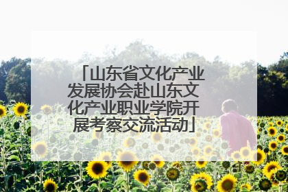 山东省文化产业发展协会赴山东文化产业职业学院开展考察交流活动
