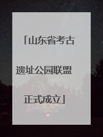 山东省考古遗址公园联盟正式成立