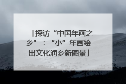 探访“中国年画之乡”：“小”年画绘出文化润乡新图景