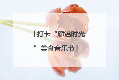 打卡“廊洽时光”美食音乐节