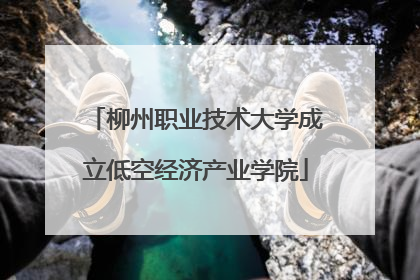 柳州职业技术大学成立低空经济产业学院