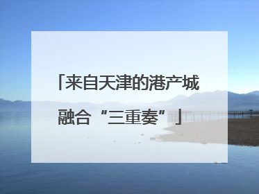 来自天津的港产城融合“三重奏”