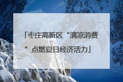 枣庄高新区“清凉消费”点燃夏日经济活力