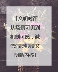 文明时评｜从场景可见到机制可感，诚信淄博锻造文明新内核