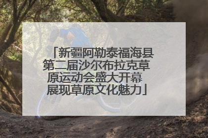 新疆阿勒泰福海县第二届沙尔布拉克草原运动会盛大开幕 展现草原文化魅力