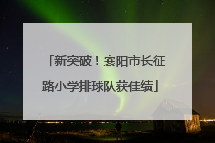 新突破！襄阳市长征路小学排球队获佳绩