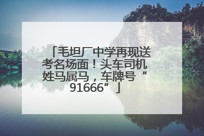 毛坦厂中学再现送考名场面！头车司机姓马属马，车牌号“91666”