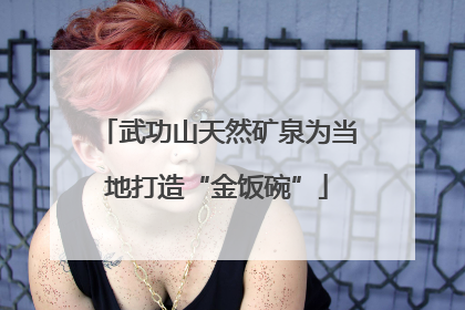 武功山天然矿泉为当地打造“金饭碗”
