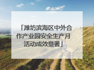 潍坊滨海区中外合作产业园安全生产月活动成效显著