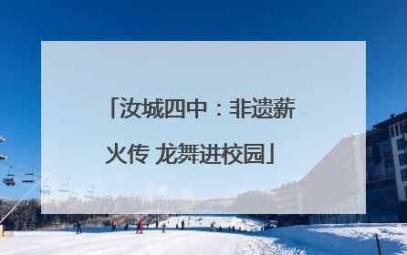 汝城四中：非遗薪火传 龙舞进校园