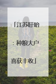 江苏盱眙：种粮大户喜获丰收