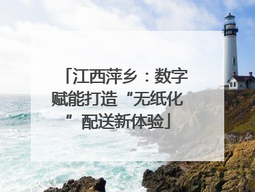 江西萍乡：数字赋能打造“无纸化”配送新体验